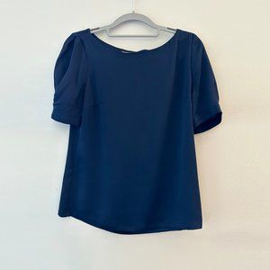 Banana Republic Navy Boat Neck Top (XS)